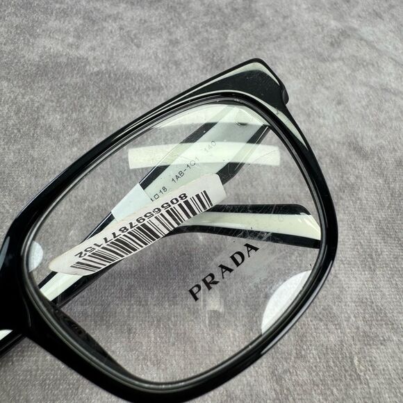 PRADA PR 17ZV 1AB1O1 Black Demo Lens 52 mm Women's Eyeglasses - Picture 11 of 11